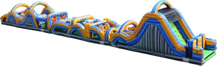 95ft Radical Run Obstacle Course with Climbing wall